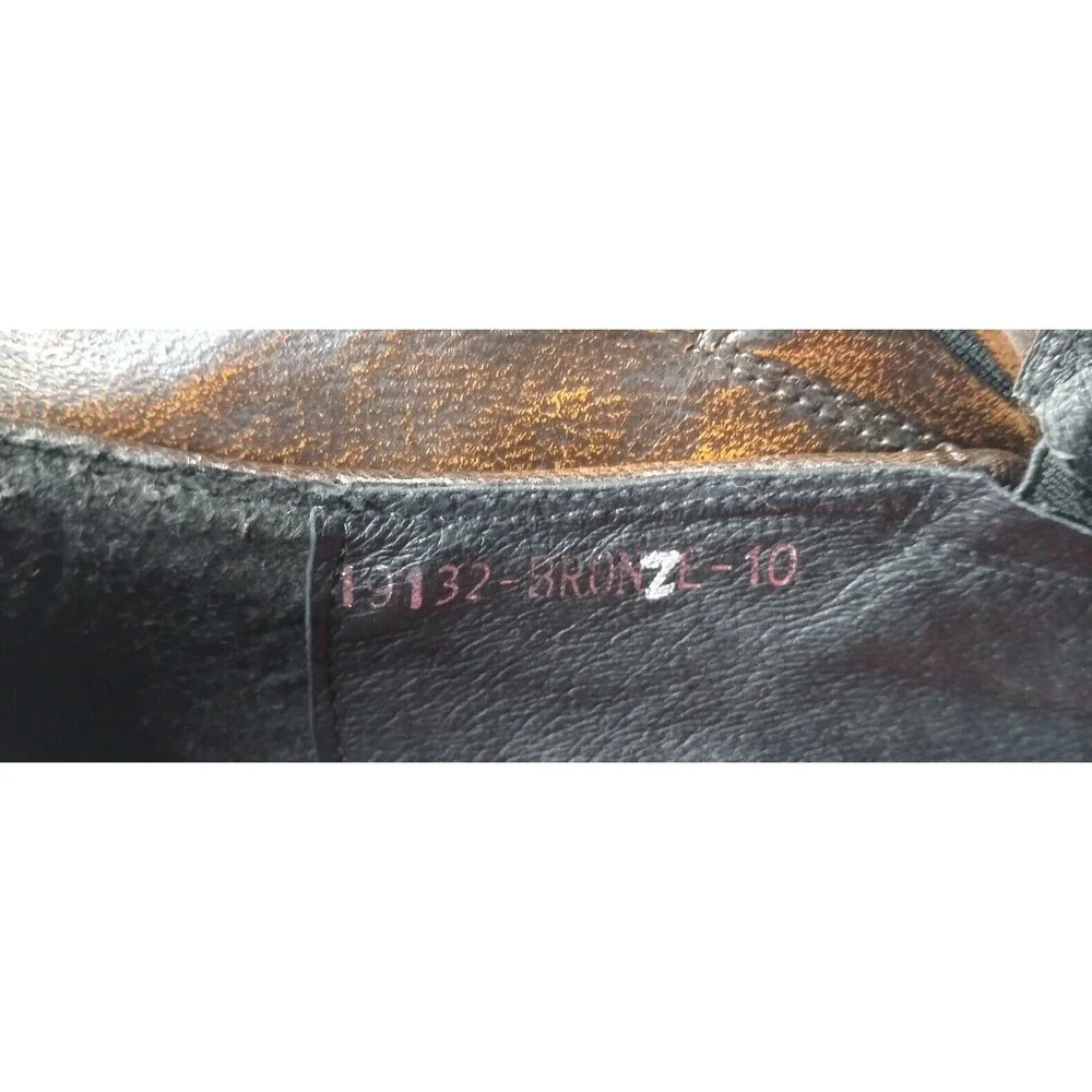 Plateau bronze leather